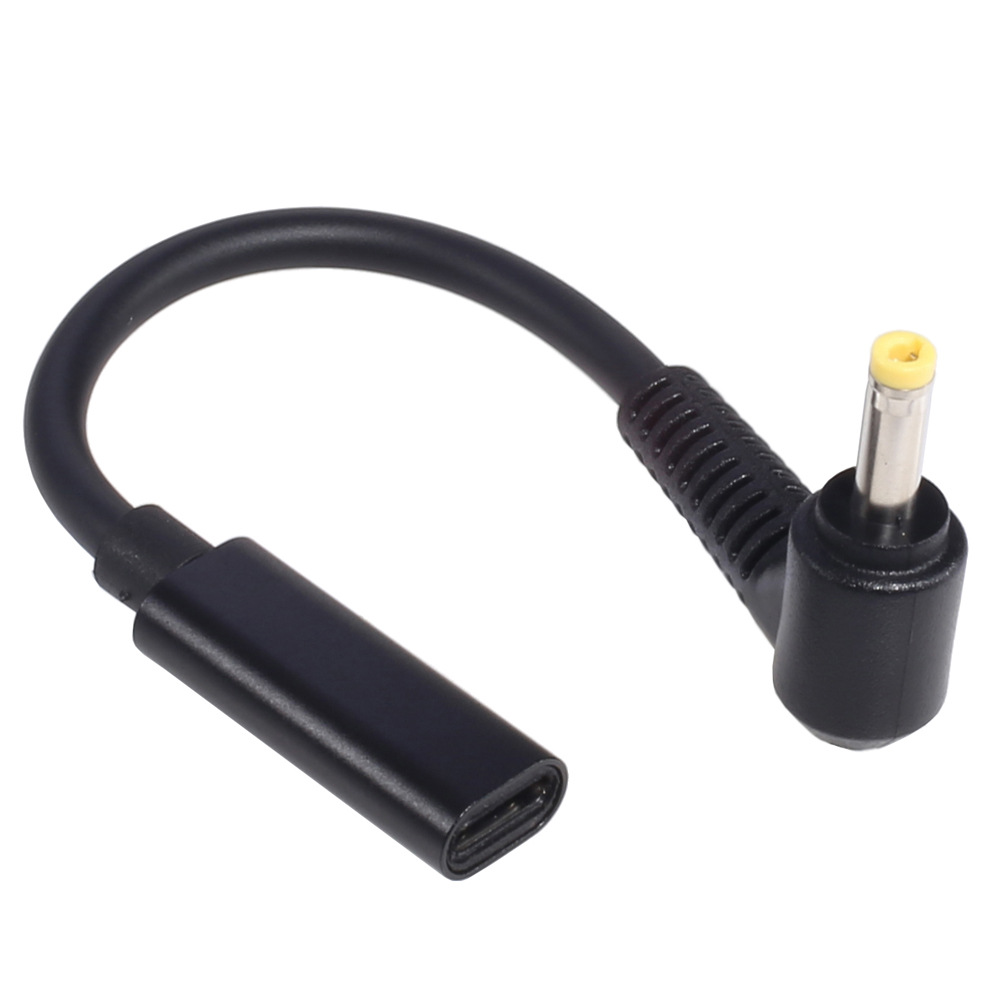 现货Type-C转4.0x1.7mm快充线PD充电65w电源连接线适用于戴尔电脑