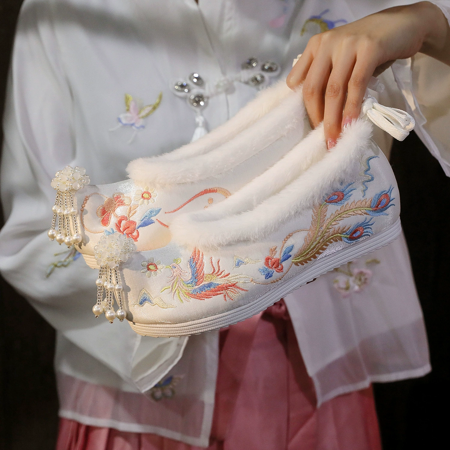 [Феникс] новая обувь ханьфу для студенток в старинном стиле Женская подходящая ханьфу обувь для увеличения внутреннего роста в старинном стиле Han Element