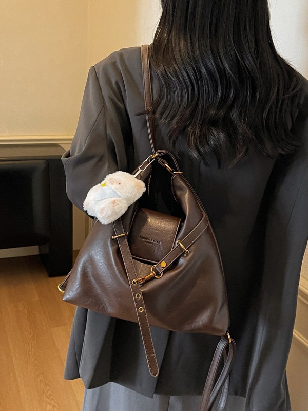 约姿韩版大容量双肩包包女2025秋季新款时尚通勤包单肩托特包包女