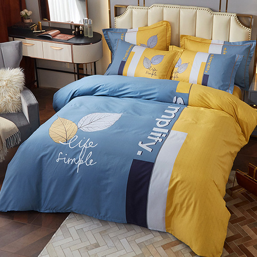 Pure cotton large print four-piece set pure cotton 60 cartoon count set bed sheet horse long-staple cotton bedding set 4-piece set