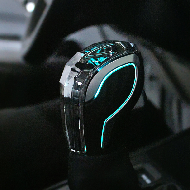 Aplicable a Kia K3K5 inteligente ejecutar KX5KX7 Soranto cristal manija del engranaje con luz luminosa Cambio de engranaje cabeza modificación palanca