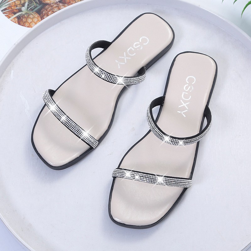 flat new summer comfortable rhinestones women s shoes nihaostyle clothing wholesale NSJJX70646