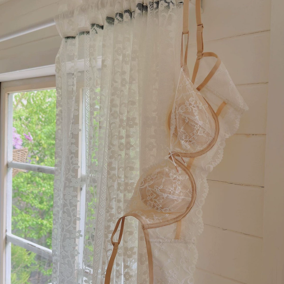 Summer thin supporting underwear, sexy bra, french style