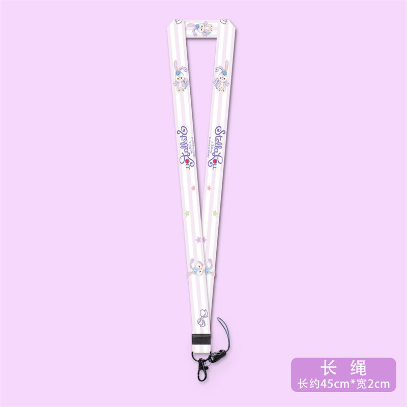 Conejo rayado blanco de cuerda larga