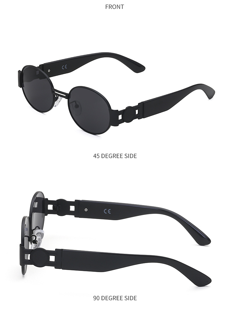 Neue Mode Stil Korea Runde Rahmen Sonnenbrille display picture 13