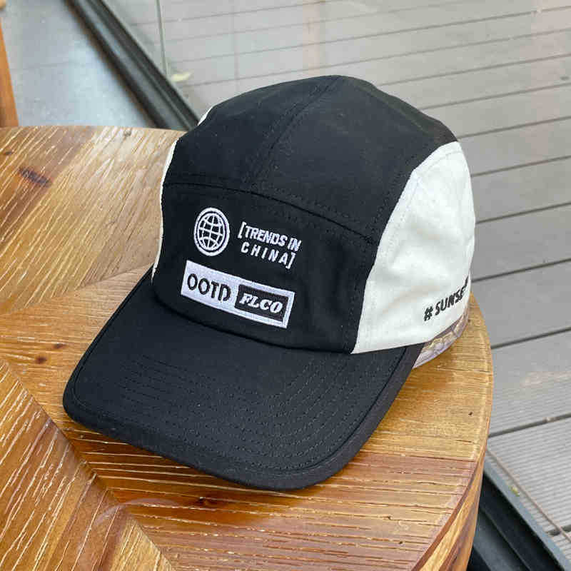 OOTD 패치워크 야구 모자 화이트