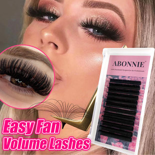 0.07mm C/D Easy Fan Eyelash Extensions Soft Blooming Lashes