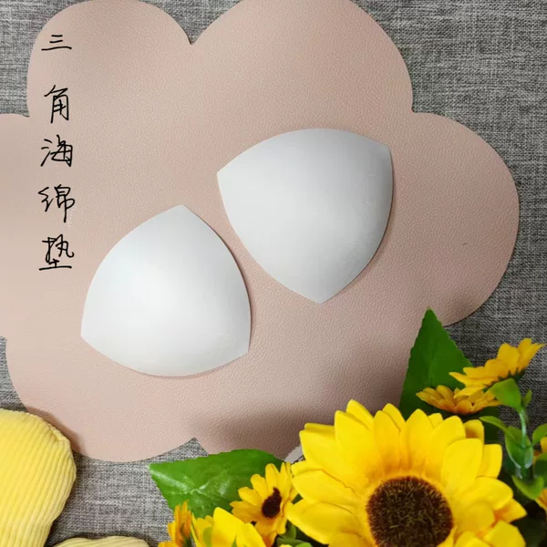 Triangle Cup Triangle Chest Pad High Rebound Triangle Cup Insert Thin Breathable Chest Pad Swimwear Pajamas Chest Pad