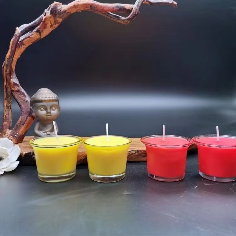 Taza china, sonrisa abierta, lámpara de mantequilla, taza vacía, 12 horas, taza de vela de soja casera, candelabro para el hogar