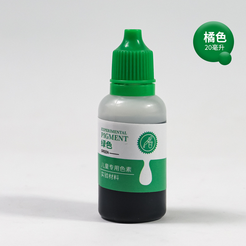 20ml experimento científico infantil soluble en agua colorante de grado alimenticio agua aceite de goma pasta pigmento jabón tóner manual