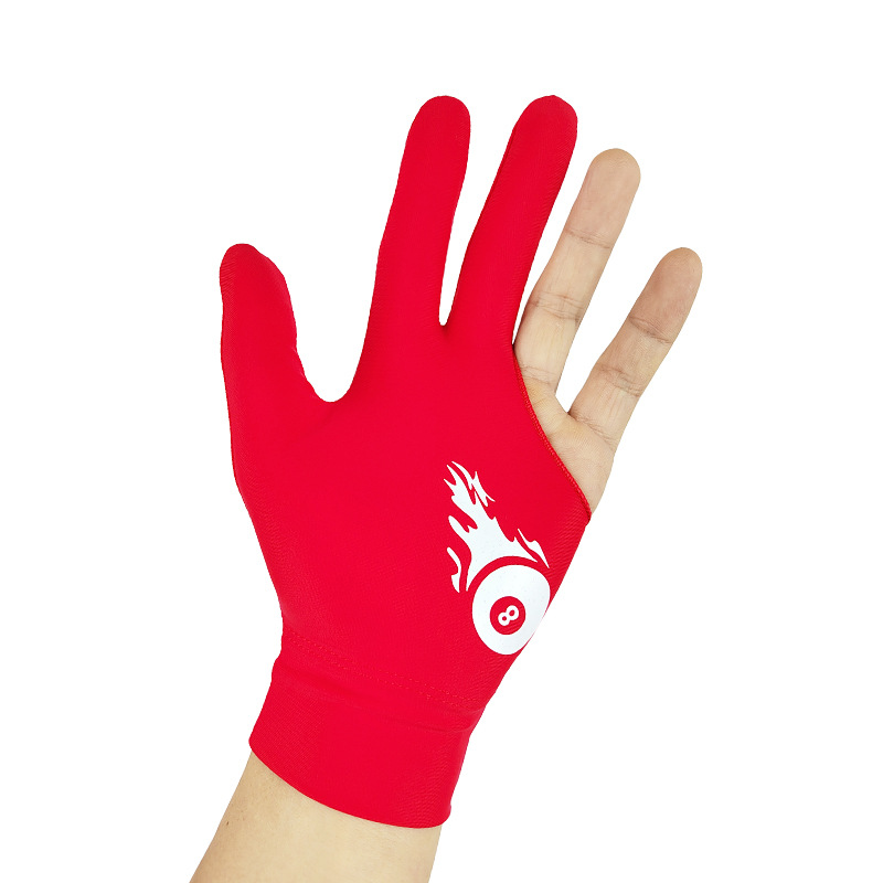 Guanti da biliardo professionali a tre dita, sottili, traspiranti, di alta qualità, antiscivolo, senza dita, modello allungato._voghion.com