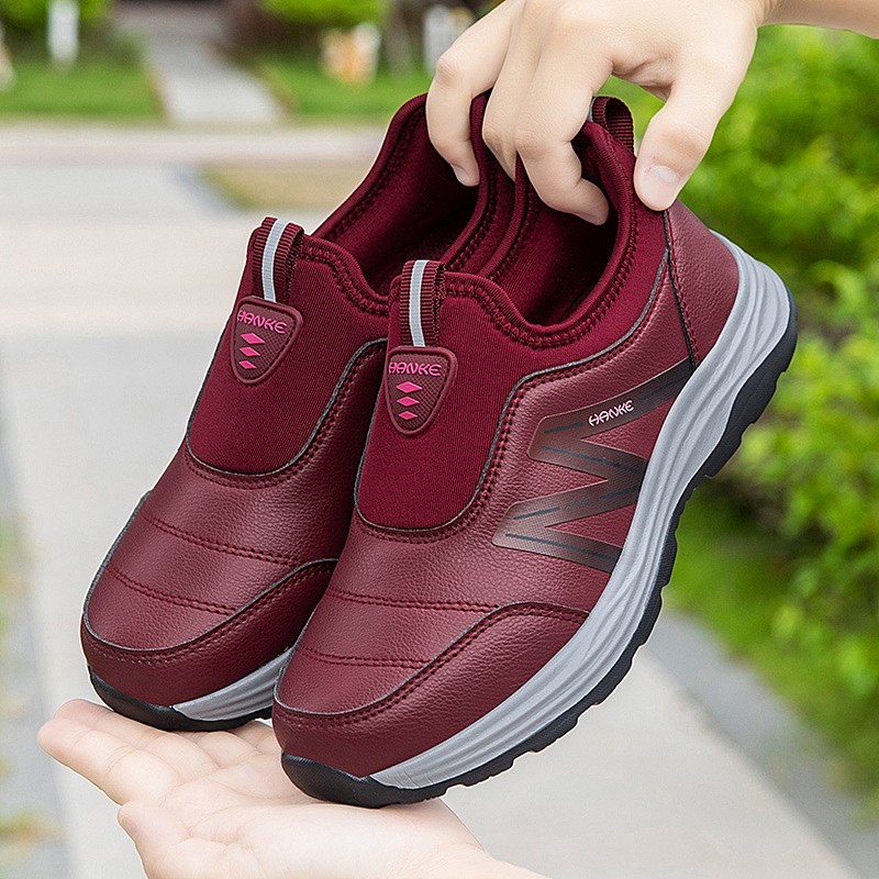 9315 마룬 여성용 미끄럼 방지 부드러운 밑창 무료 양말