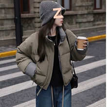2025年新款韩版小个子白鸭绒羽绒服女短款时尚百搭加厚冬季外套潮