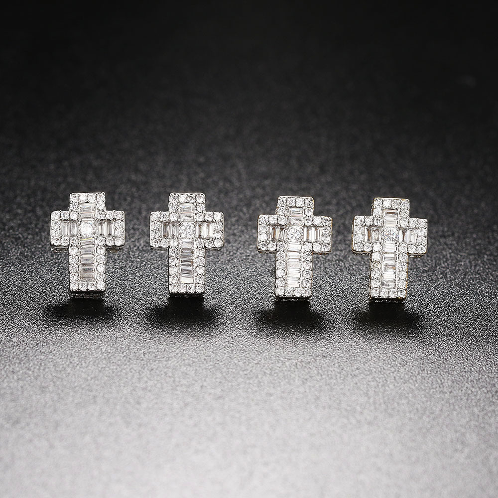 Cool Men’s Stud Earrings, Minimalist Stainless Steel Ear Studs_voghion.com