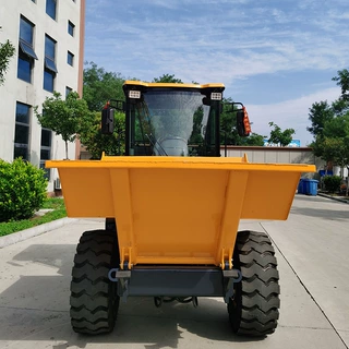 中旺轮式工矿翻斗车前卸式工程车工程自卸柴油翻斗车