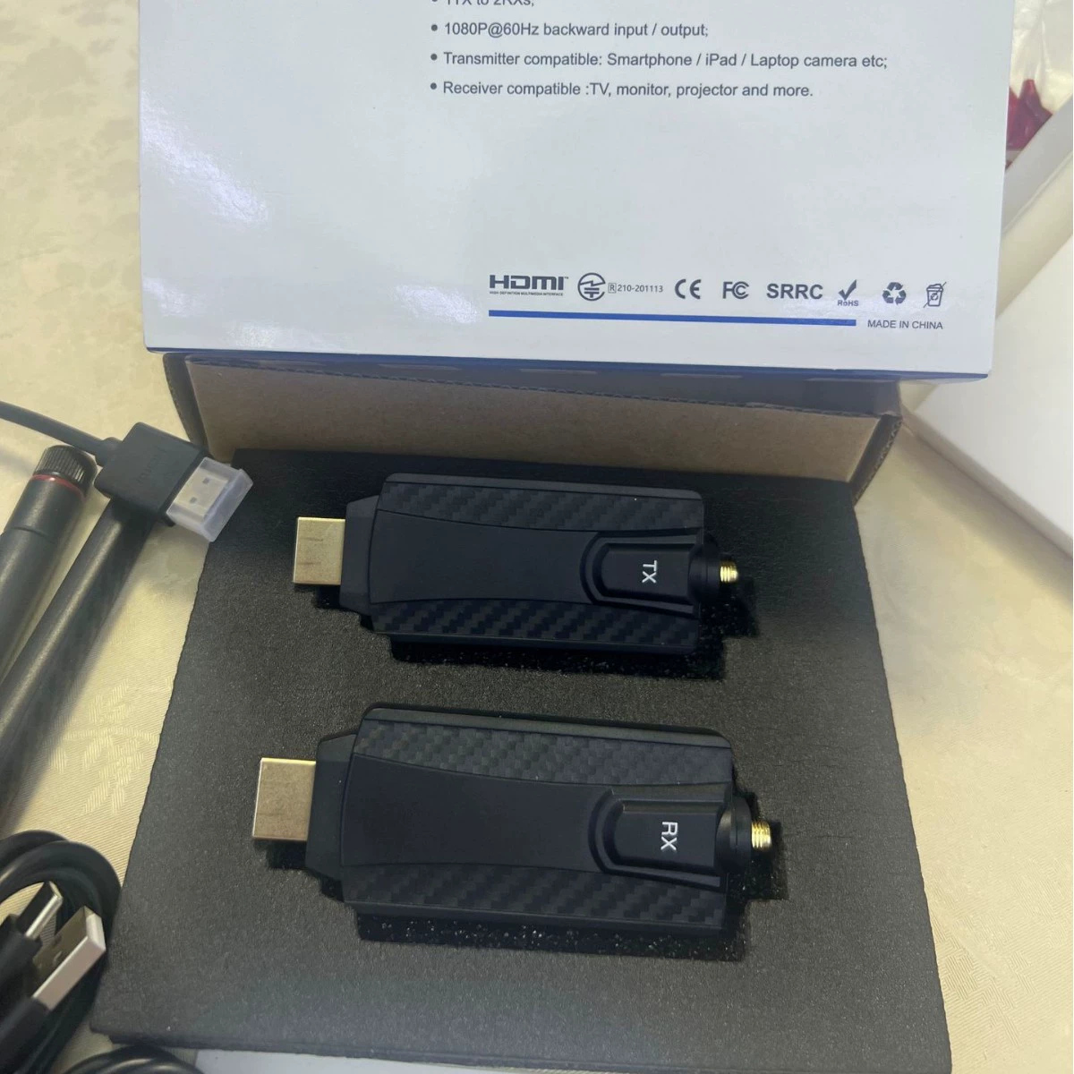 Wireless transmitter, laptop, projector, mobile phone, 200m