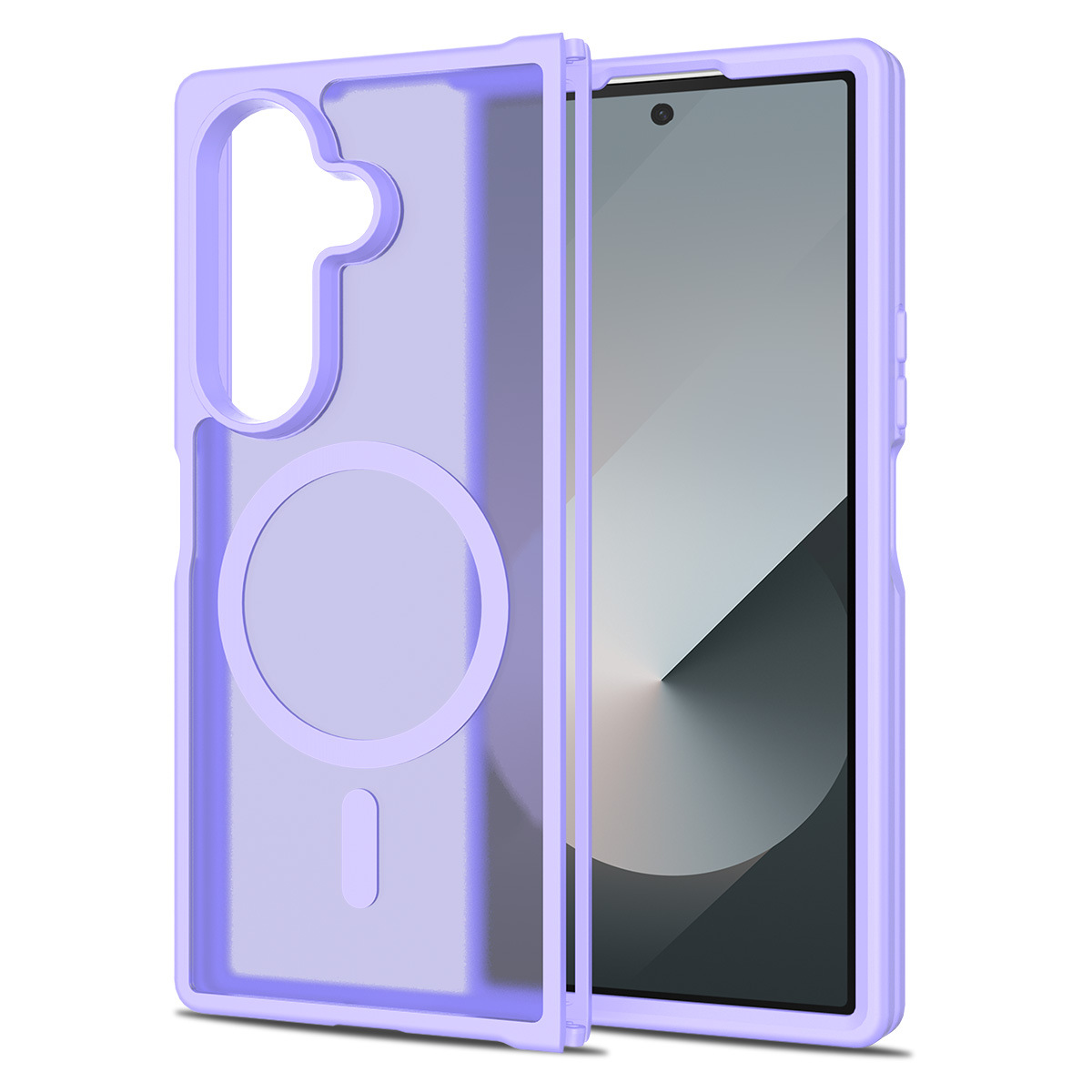 Magnetic Matte Semi-transparent Phone Case For Samsung Galaxy Z Flip_voghion.com