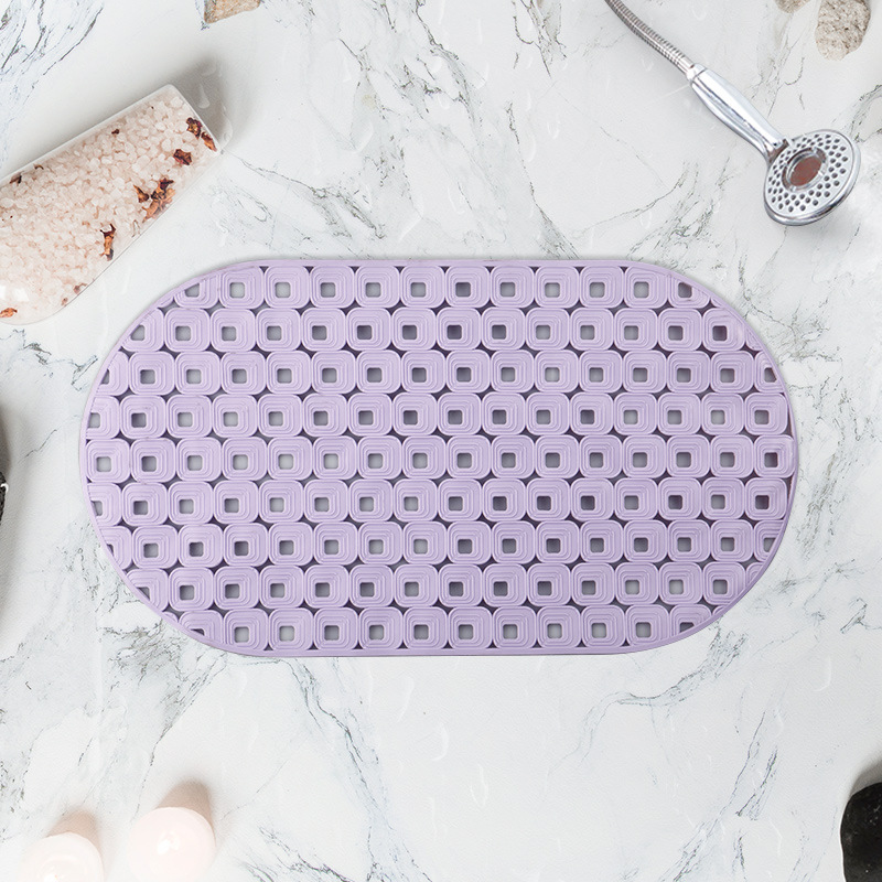 70*39cm oval baño antideslizante estera fuerte ventosa TPR baño estera antideslizante alfombra de baño alfombra de piso