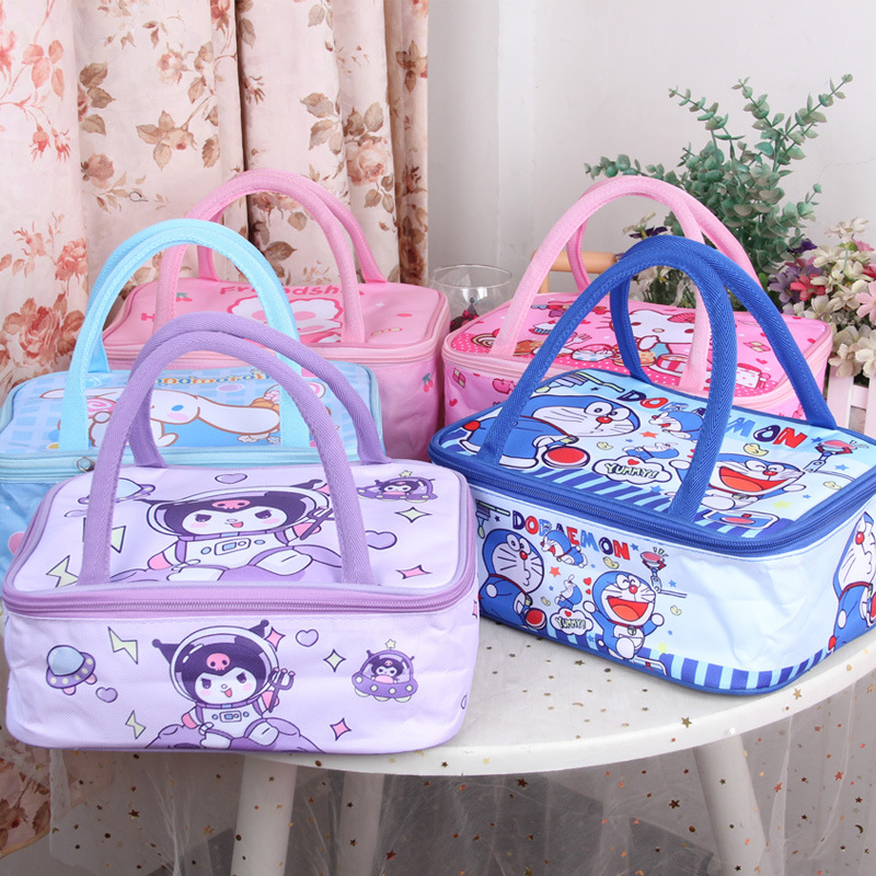 Children's Large Portable Lunch Bag Primary School Students Portable Insulated Lunch Box Bag Thickened Large Capacity Lunch Bag Merlotti