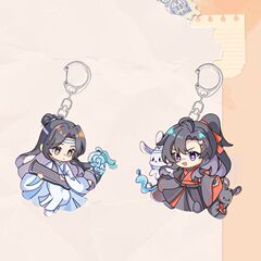 魔道祖師同人Q版周辺グッズキーホルダー 魏無羨 藍忘機 アクセサリー ペンダント ギフト アクリル素材