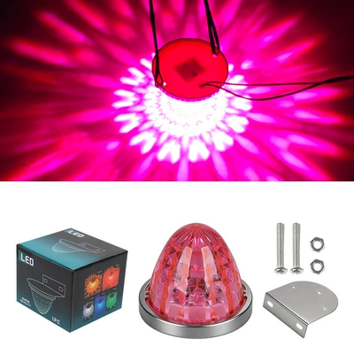 Gündüz işıqları — Led Diamond Watermelon Light Glass-Type - 10-30v-always-on-pink-single-pack-1-stand