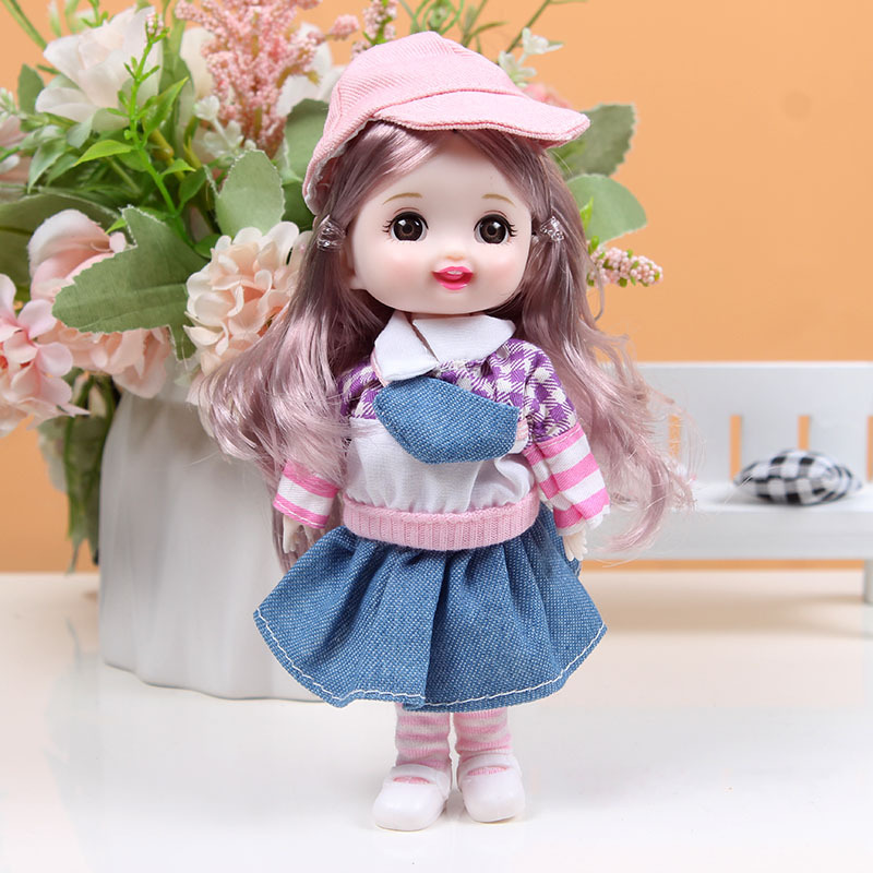 17 cm caja de regalo conjunto de marea constante muñeca Barbie muñeca muñeca cambiante articulaciones muñeca estand móvil