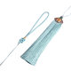 18cm Cloisonné Ice Silk Tassel Pressed Placket Han Dynasty Chinese Knot Car Hanging Long Tassel Handmade Handle Rope Set Hanging Tassel