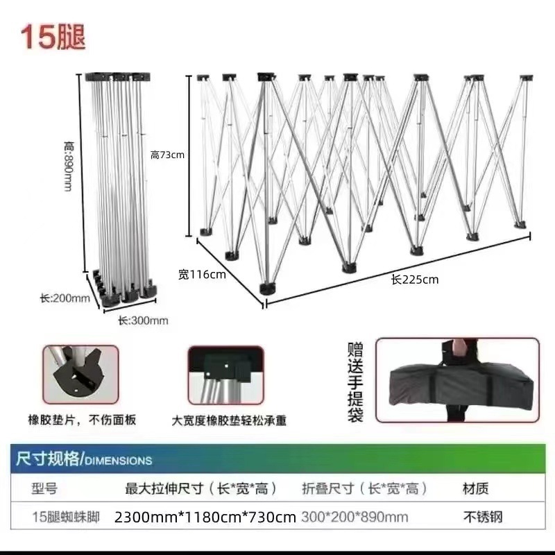 新しいスパイダーレッグ木工ワークベンチ折りたたみ式屋台棚折りたたみ式シンプルなデスクトップ多機能タイル工場|undefined