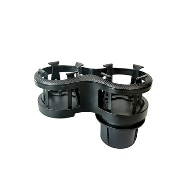 Popular Multi-Functional Car Cup Holder That Splits into Two Parts to Hold Water Bottles, Milk Tea, and Beverages (Car cup holder/beverage holder) - black
