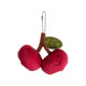 Cross-border fun cute cherry plush keychain couple doll backpack pendant simulation fruit doll wholesale