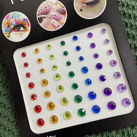 Ojo lágrima transfronterizo pegado Diamante Perla ceja sin pegamento corazón pegado ojo pegado frente cara pegada rhinestone resina gema clavo Diamante