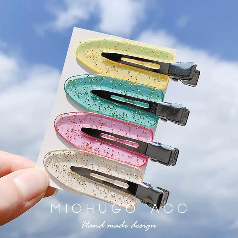 Зажимы для волос Hairgrip, разноцветные покрытые металлом аксессуары для волос, assorted поштучно