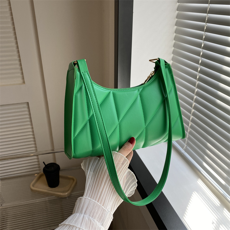 2023 verano nueva moda Moda retro textura bolsa de axilas simple bolsa de palo francés bolsa de hombro Portátil Bolsa de las mujeres