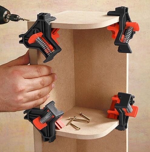 Woodworking right angle clip 90° holder picture frame clip picture frame clip home tool woodworking quick clip