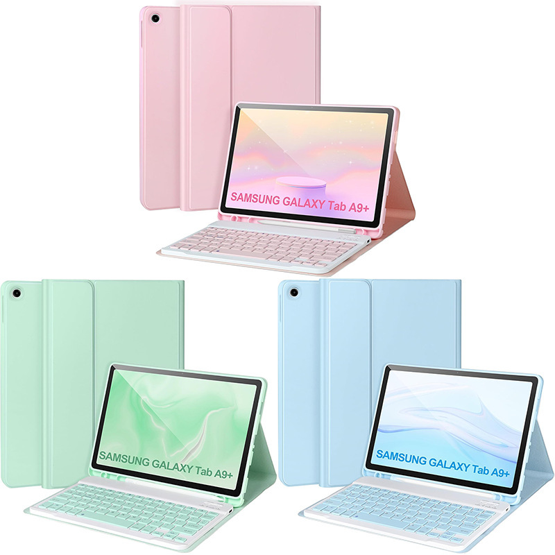 Suitable for S10Fe Samsung Galaxytaba9+Plus Bluetooth Keyboard Protective Cover A7Lite Tablet Tpu Soft Case