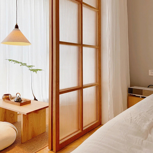 Japanese-Style Solid Wood Door Lattice Door Partition Door and Room Door Custom Tatami Wardrobe Sliding Door Glass Door Sliding Door