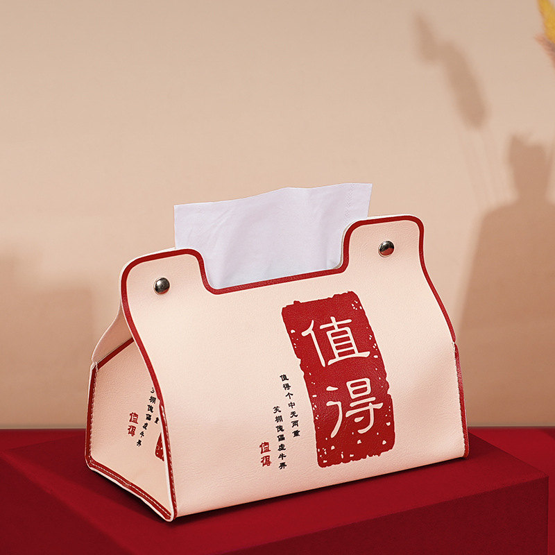 Alta apariencia nacional moda hogar impermeable rica caja de pañuelos dormitorio coche sala de estar universal de almacenamiento multifuncional caja de pañuelos