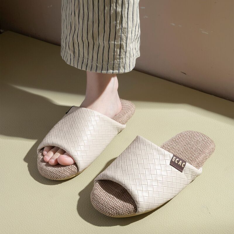 Linen slippers for women, 2026 new model, suitable for all seasons, indoor home use, silent, breathable, sweat-absorbent cotton-linen slippers for men Linen slippers for women, 2026 new model, suitable for all seasons, indoor home use, silent, breathable, sweat-absorbent cotton-linen slippers for men