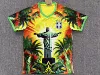 2526 Brazilian coconut tree sculpture red and yellow