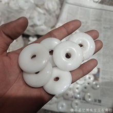 厂家批发各种规格玉石平安扣汉白玉 蓝田玉 阿富汗平安扣礼品批发