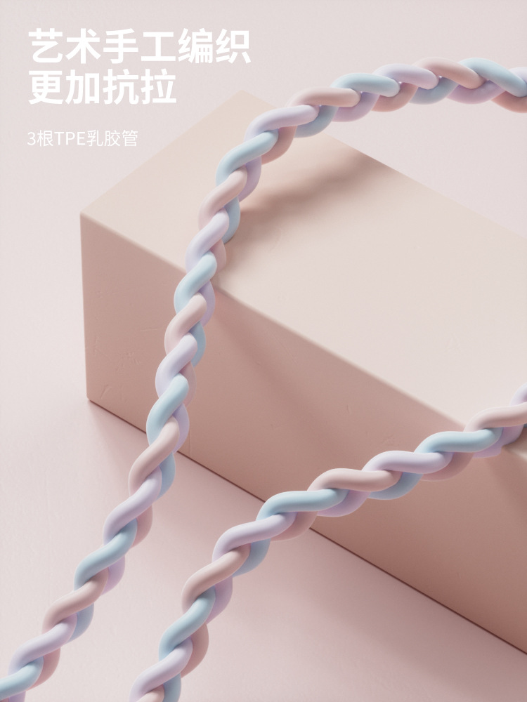 Dispositivo de tracción de 8 caracteres, hombros abiertos, hermosa espalda, entrenamiento de brazos, mejora jorobado, cuerda de tracción de ocho caracteres tejida de múltiples hebras, cinturón de tracción de yoga femenino