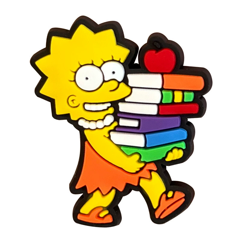 Подвески для обуви (серия Simpsons) Кроки-жиботы, одна подвеска для обуви, 18 вариантов цвета