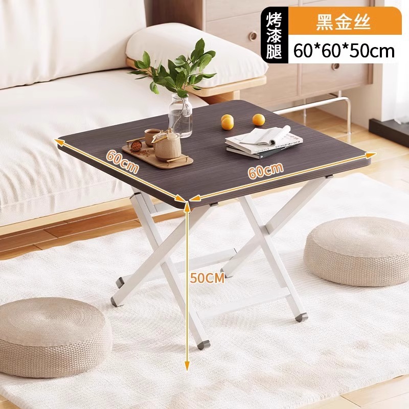 Mesa de comedor plegable, mesa redonda simple, mesa de alquiler, mesa portátil al aire libre, mesa de comedor cuadrada