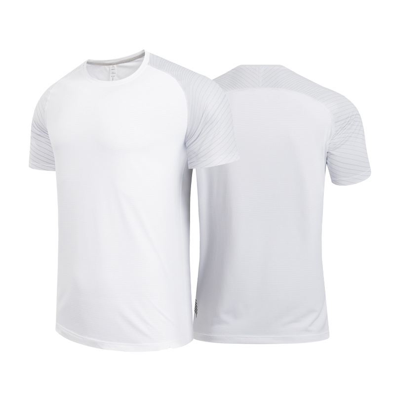 Dijia nueva camiseta de secado rápido ropa deportiva de secado rápido ropa de entrenamiento de baloncesto de manga corta para hombres Top de seda de hielo