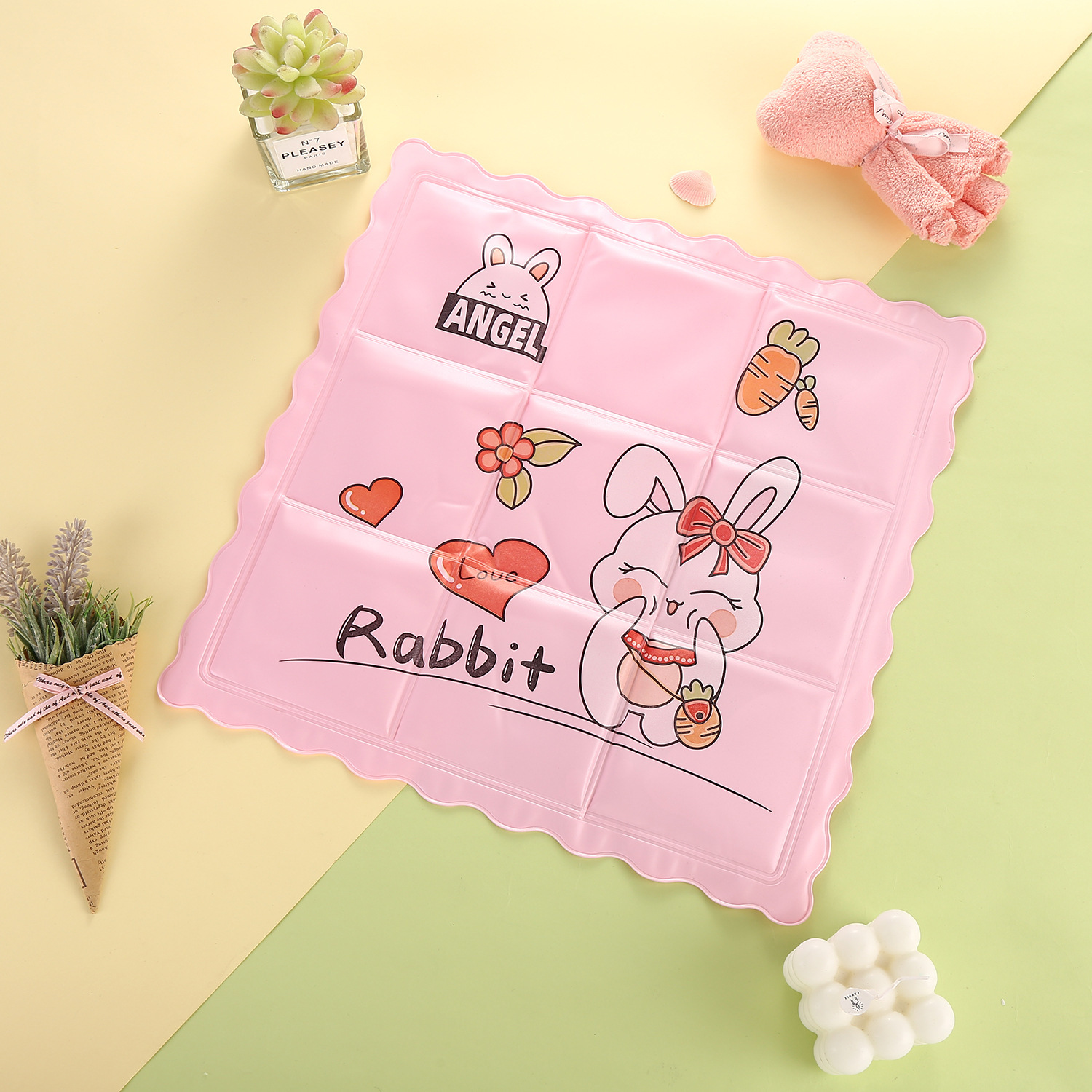 New Ice Pads for Summer, Cooling Products for Students, Ice Crystal Car Cartoon Gel Seat Cushions, Pvc Ice Seat Cushions Wholesale