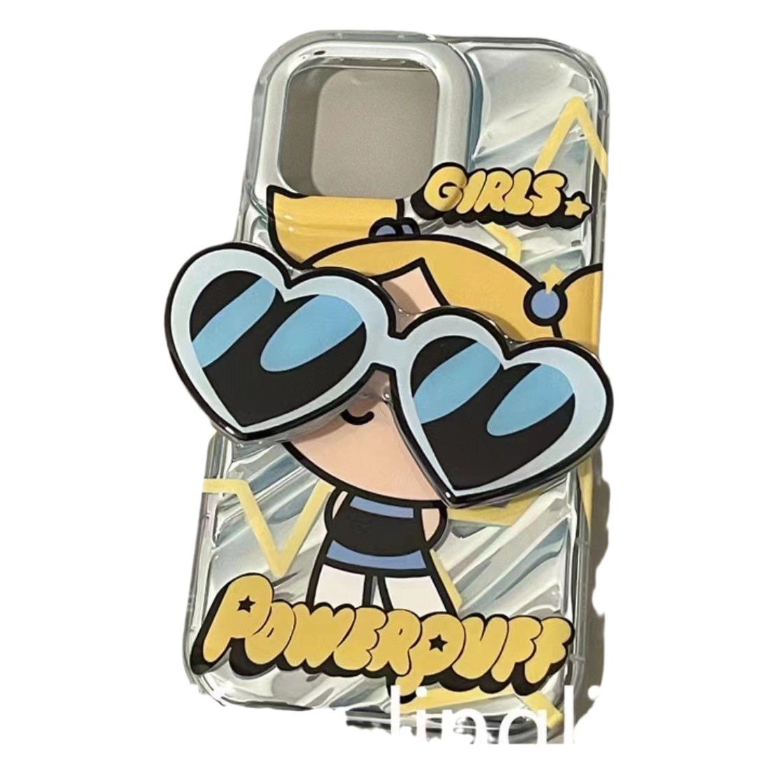 La policía de Xiaofei es adecuada para la carcasa del teléfono móvil Apple 16, gafas de sol, carcasa blanda iphone15promax dibujos animados 12 anti-caída xr