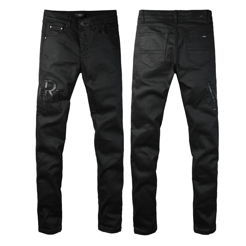 AMR8918 in-stock American-style distressed ripped jeans for men, straight cut, suitable for spring and autumn, normal 48-hour shipping