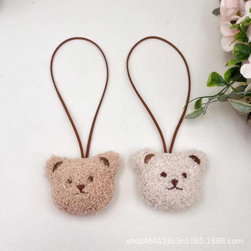 INS lindo Oso de dibujos animados nombre colgante de felpa decoración jardín de infantes famosa marca nombre de los niños colgante