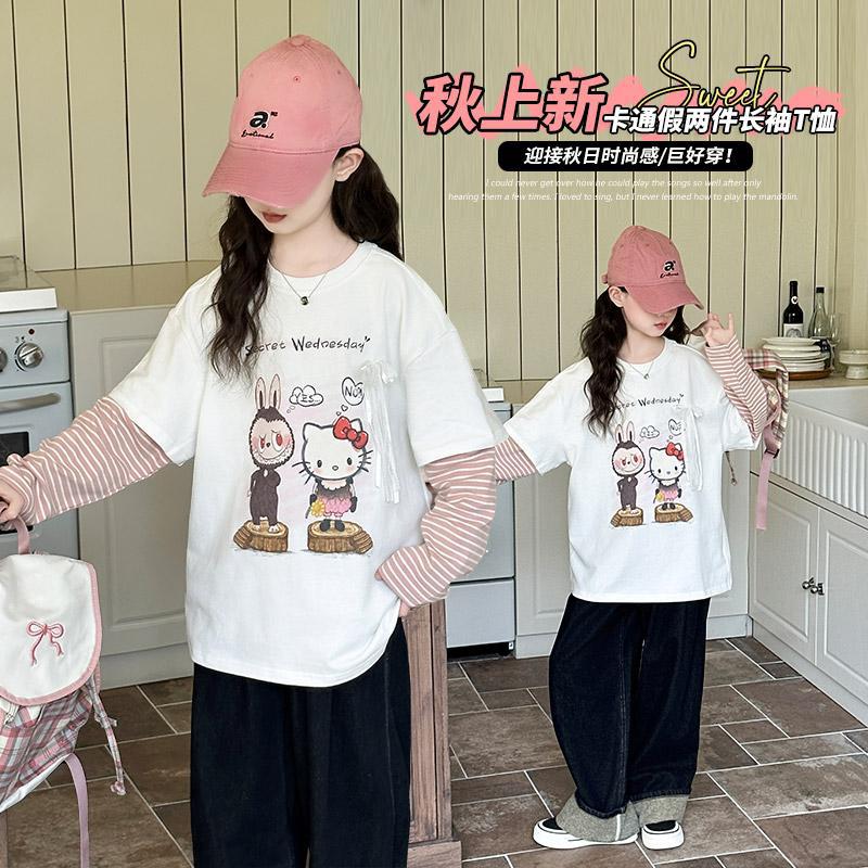 织里童装女童秋装休闲套装2025新款洋气春秋长袖卫衣女孩早秋款运