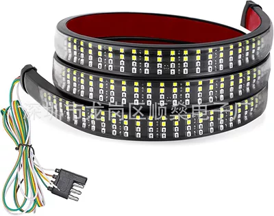 Tail light – Rows Turn Signal Marquee Streamer - four-rows-whiteredyellow-12m